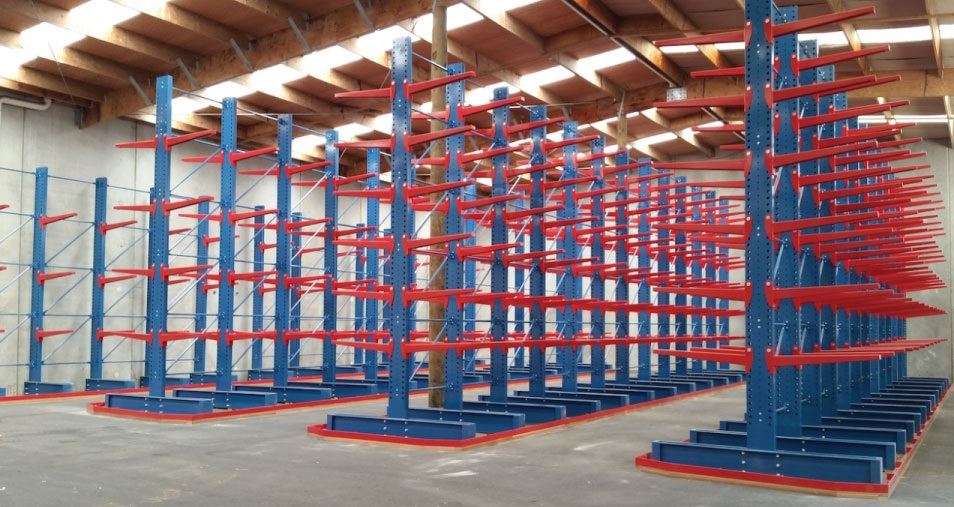 Ħażna tal-Maħżen Heavy Duty Cantilever Racking